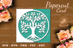 Tree of Life Papercut Card SVG Bundle - CraftNest - Digital Crafting and Art