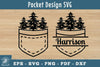 Tree in Pocket Silhouette Design Clipart Bundle