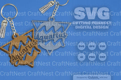 Aquarius Zodiac Triangle SVG Bundle - CraftNest - Digital Crafting and Art