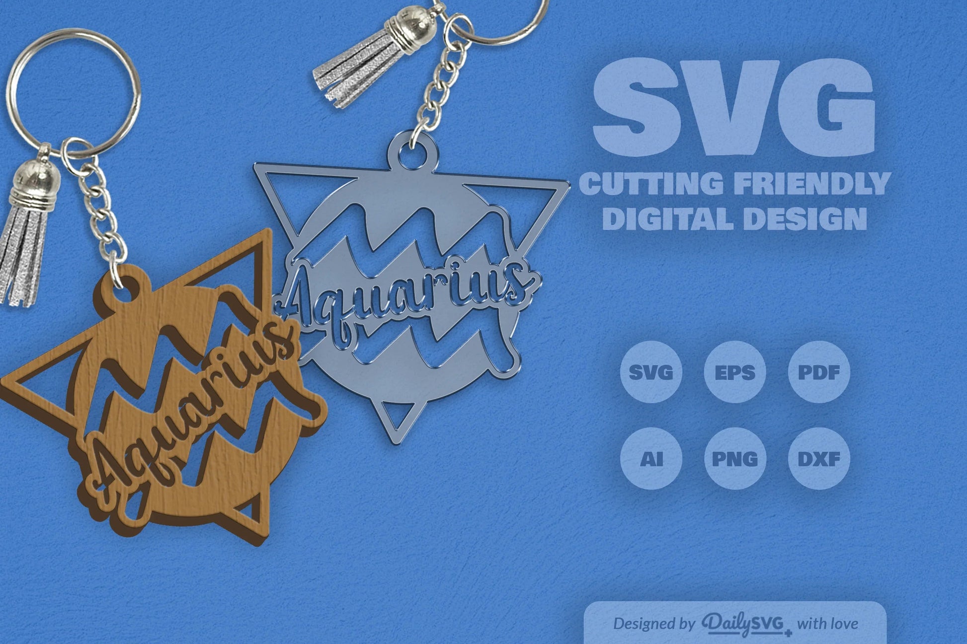 Aquarius Zodiac Triangle SVG Bundle - CraftNest - Digital Crafting and Art