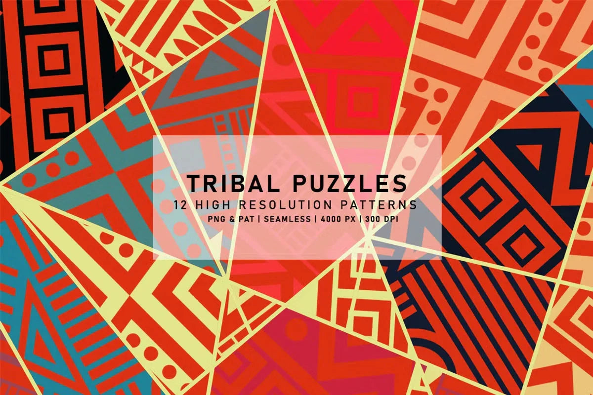 Tribal Puzzles - Exotic & Ethnic - CraftNest - Digital Crafting and Art