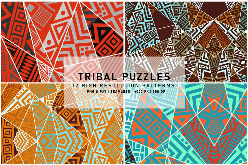 Tribal Puzzles - Exotic & Ethnic - CraftNest - Digital Crafting and Art