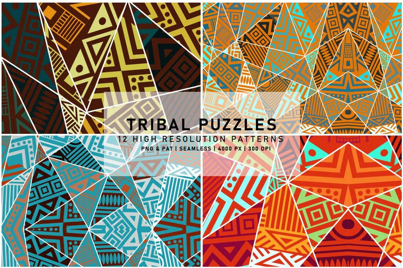 Tribal Puzzles - Exotic & Ethnic - CraftNest - Digital Crafting and Art
