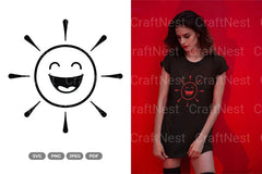 Tribal Sun Tattoo SVG Bundle - CraftNest - Digital Crafting and Art