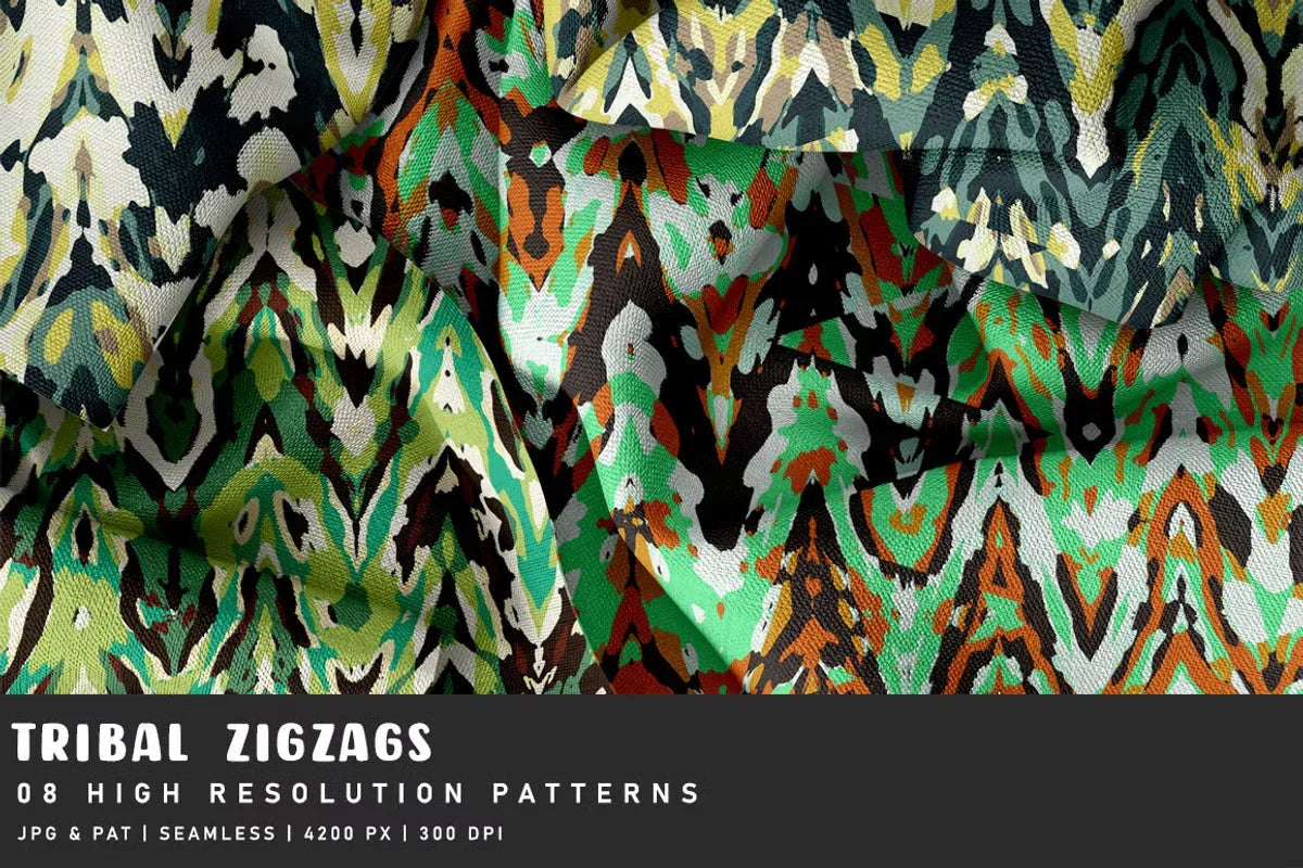 Tribal Zigzags - Exotic & Ethnic - CraftNest - Digital Crafting and Art