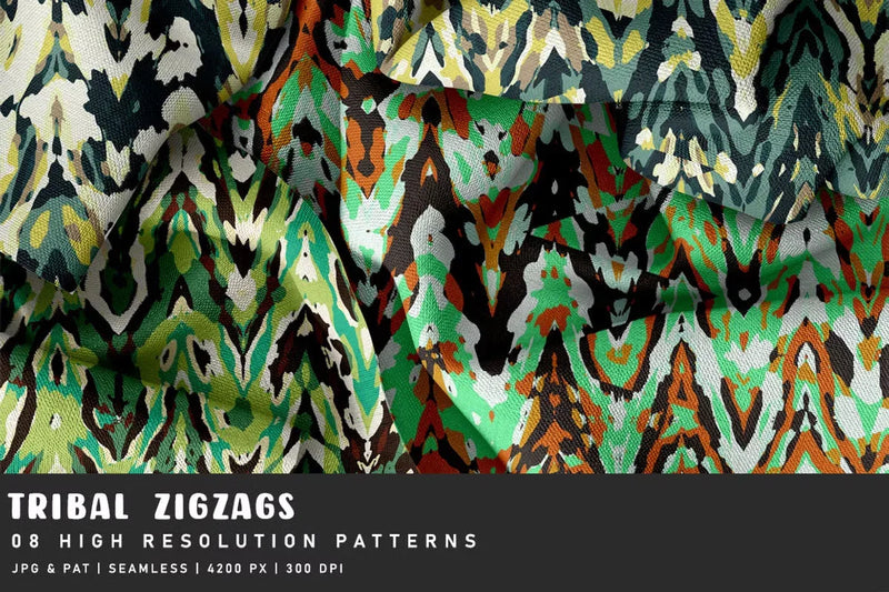 Tribal Zigzags - Exotic & Ethnic - CraftNest - Digital Crafting and Art