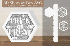 Trick Or Treat 3D Shadow Box SVG Bundle - CraftNest - Digital Crafting and Art