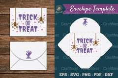 Trick Or Treat Envelope Template SVG Bundle - CraftNest - Digital Crafting and Art