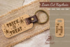 Trick Or Treat Laser Cut Keychain Design