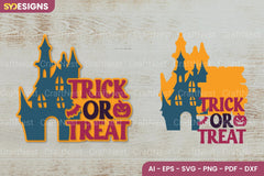 Trick Or Treat SVG Laser Cut Clipart Bundle - CraftNest - Digital Crafting and Art