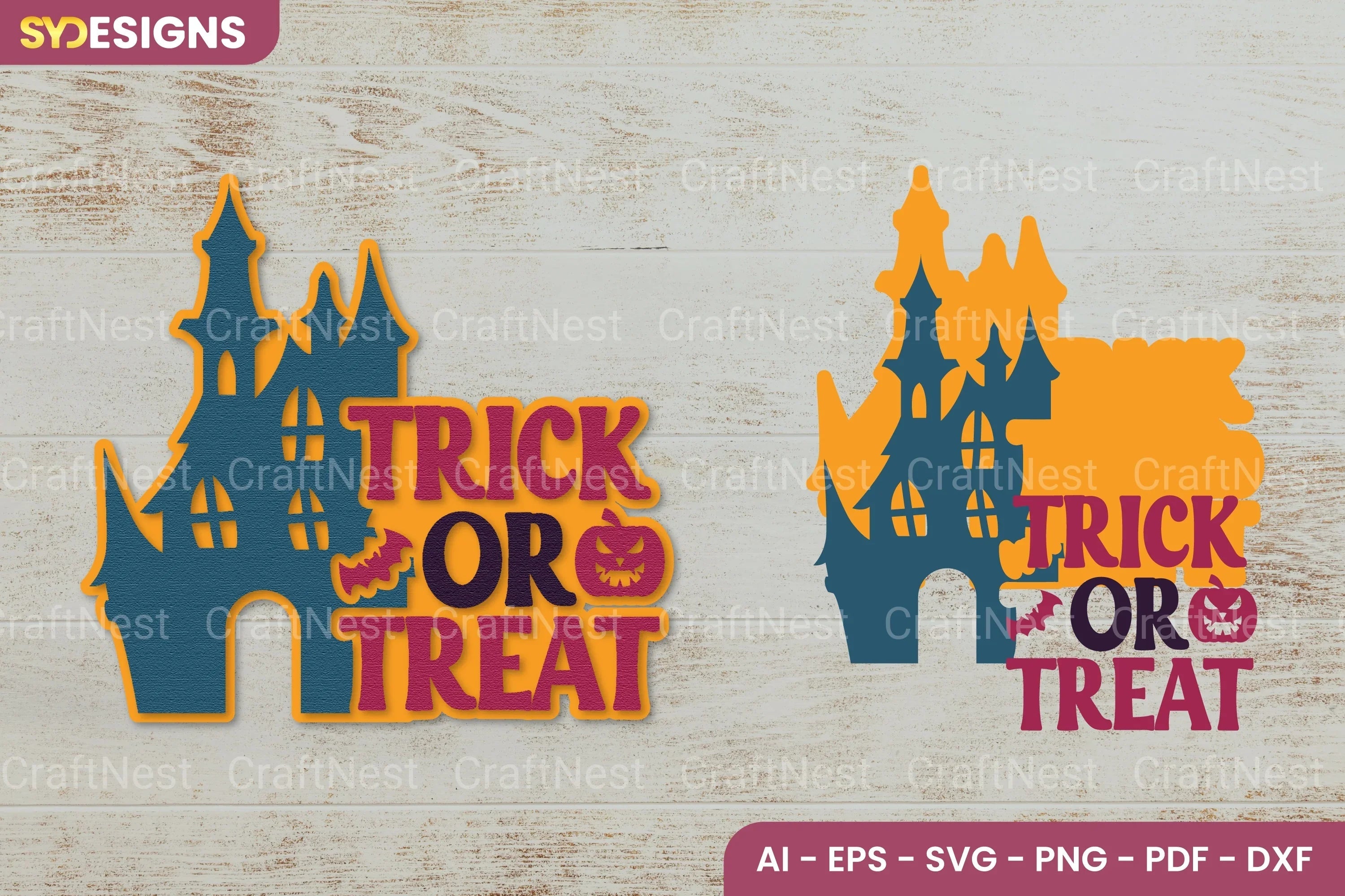 Trick Or Treat SVG Laser Cut Clipart Bundle - CraftNest - Digital Crafting and Art