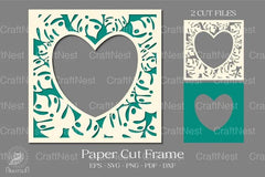 Tropical Frame 3D Shadow Box Paper Cut Bundle - CraftNest - Digital Crafting and Art