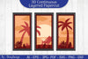 Tropical Beach 3D Layered Papercut SVG Bundle