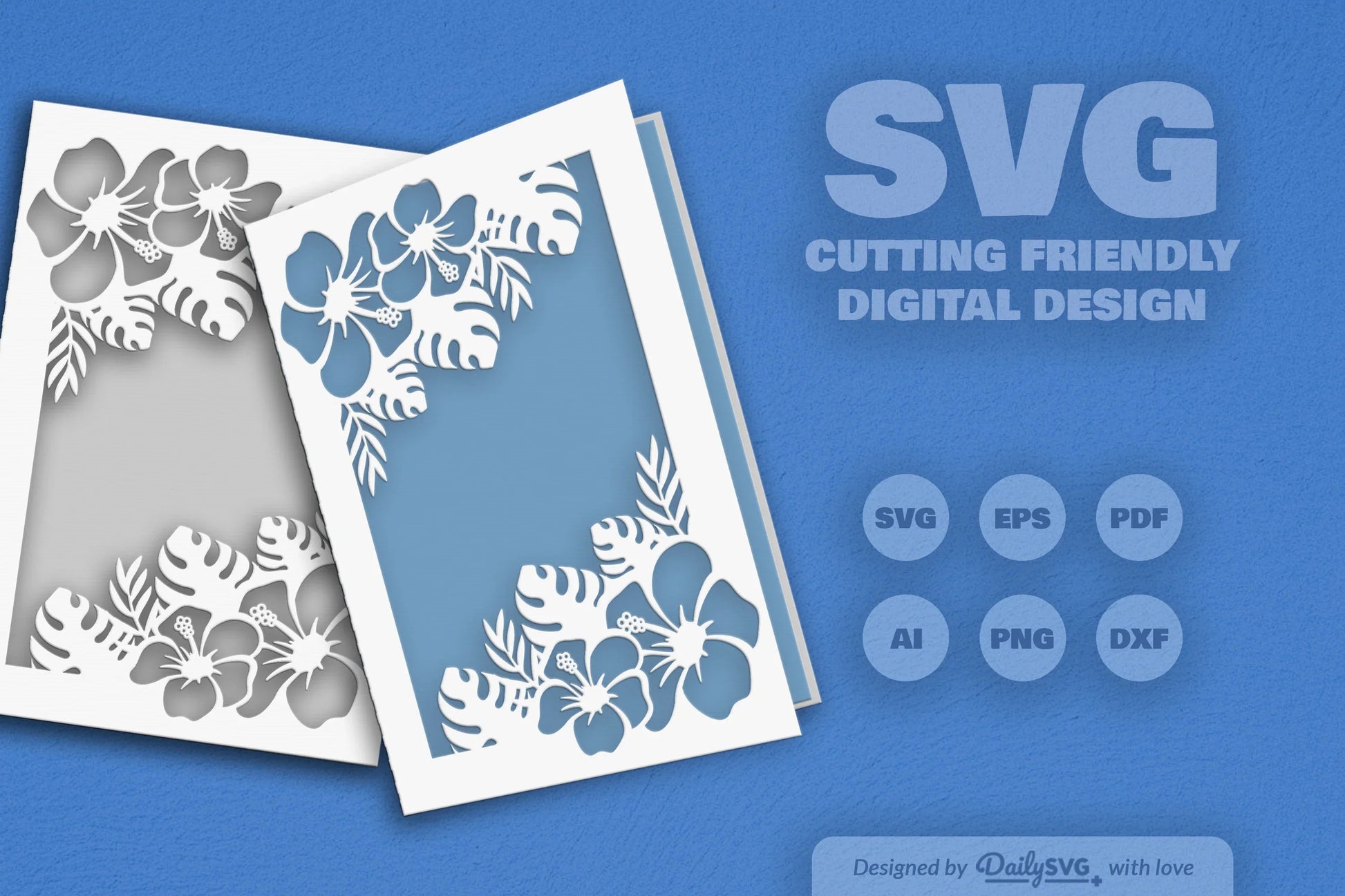 Tropical Floral SVG Bundle for Creative Designs 1 - CraftNest - Digital Crafting and Art