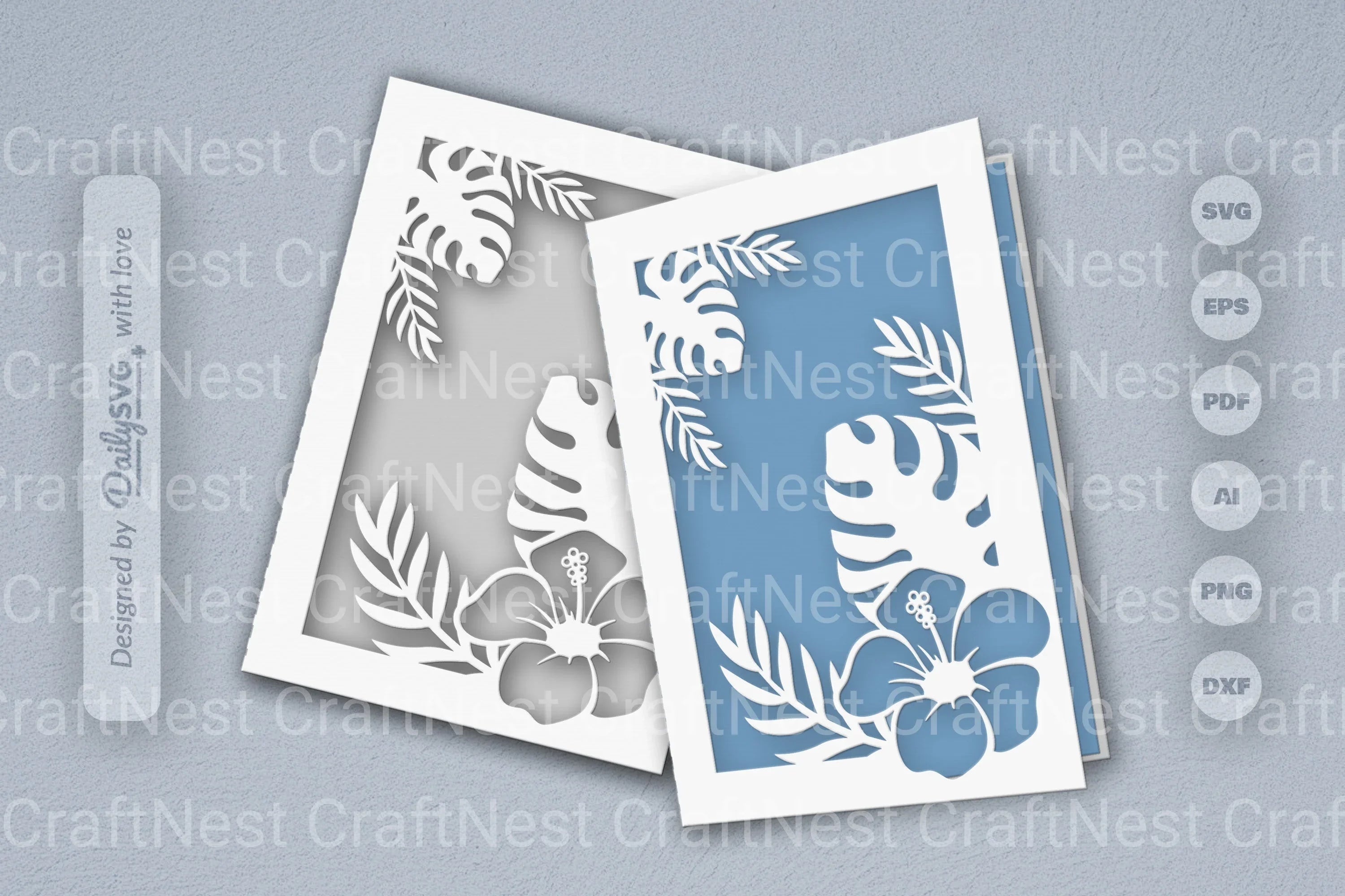 Tropical Floral SVG Bundle