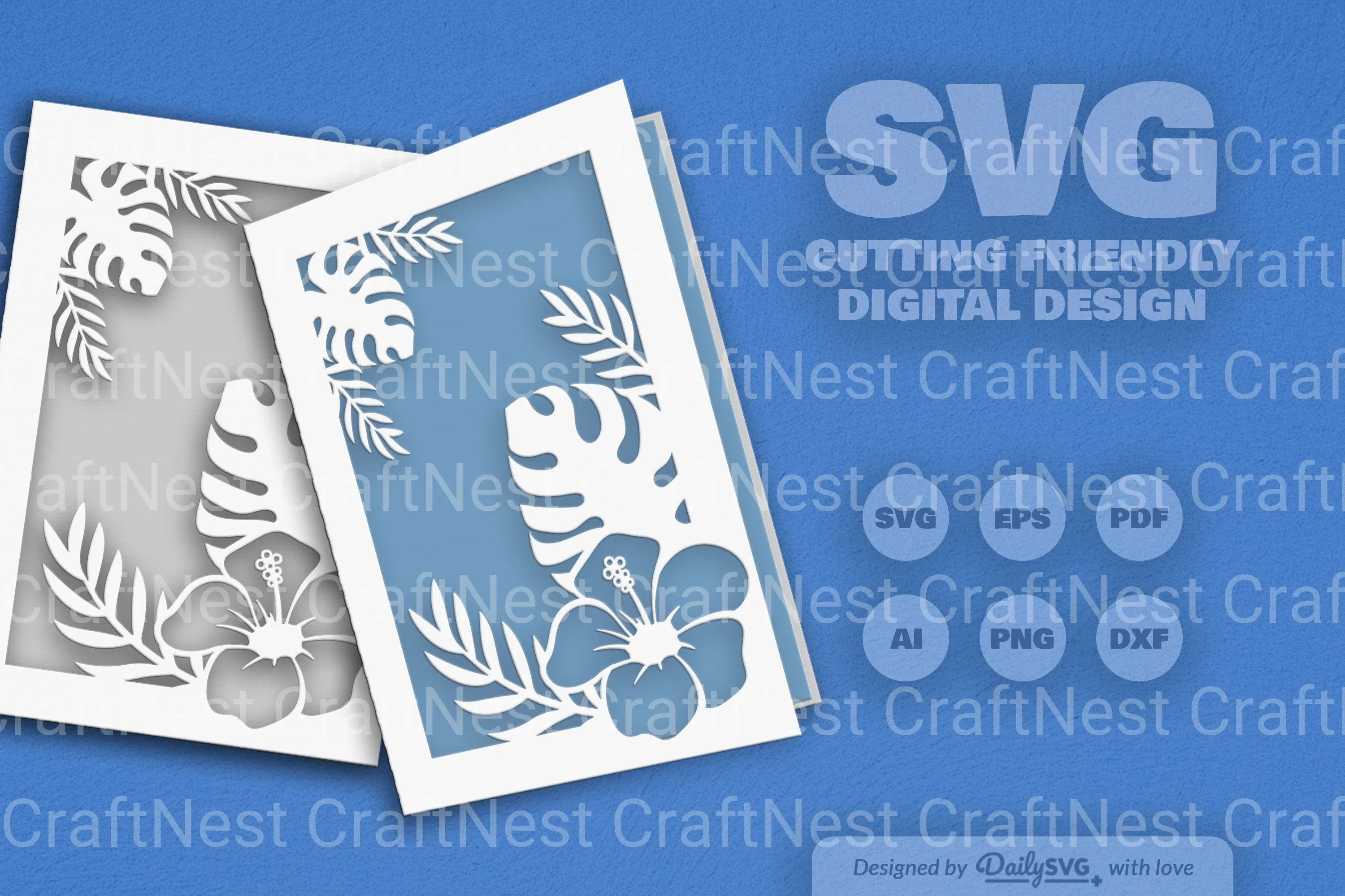 Tropical Floral SVG Bundle