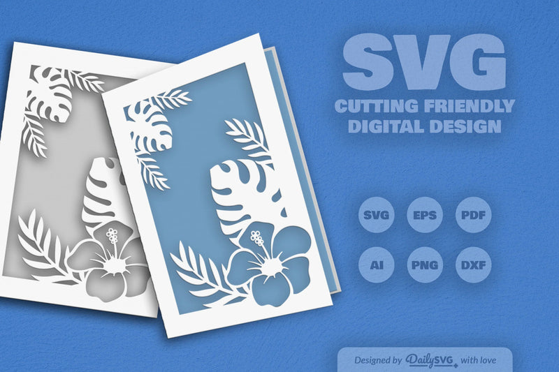 Tropical Floral SVG Bundle 4 - CraftNest - Digital Crafting and Art