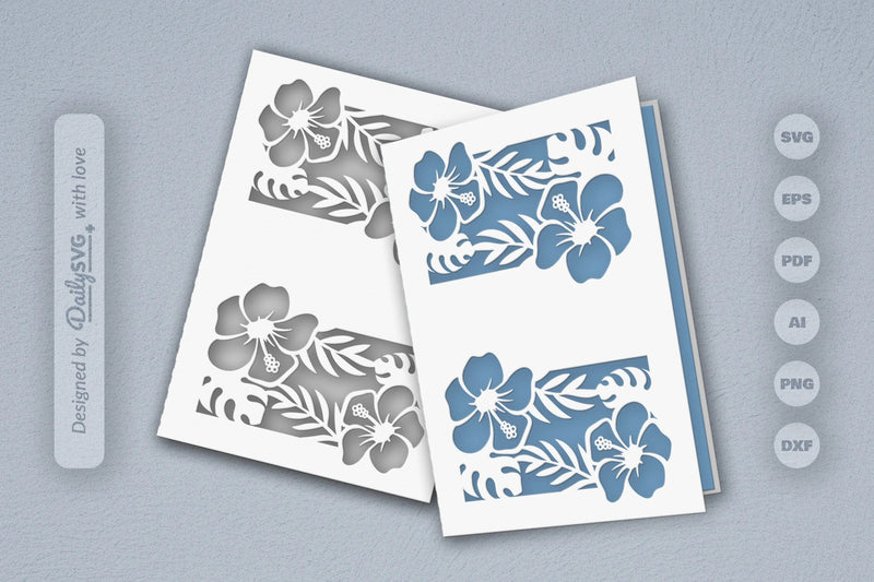Tropical Floral SVG Bundle 5 - CraftNest - Digital Crafting and Art