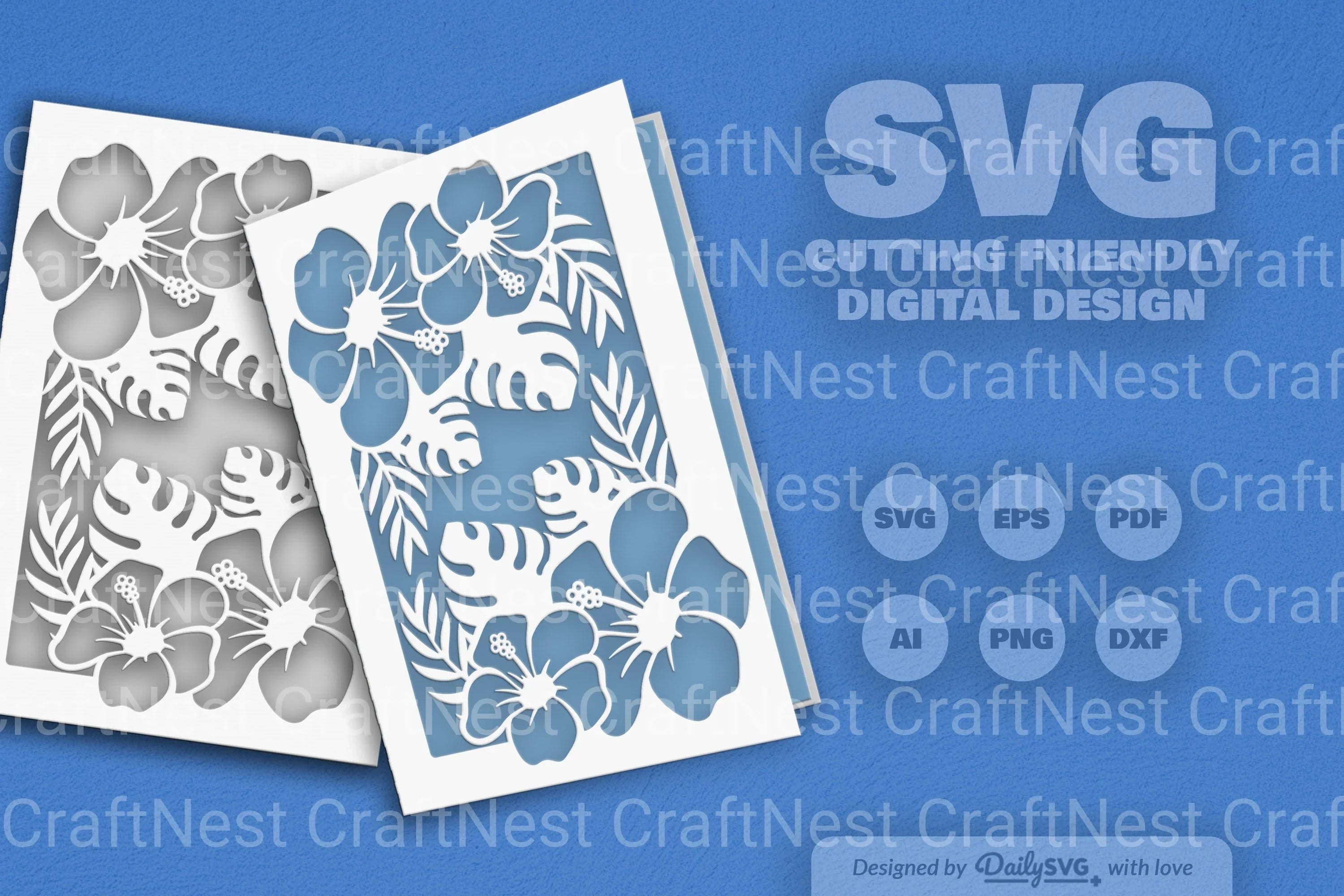 Tropical Floral SVG Bundle for Creative Designs