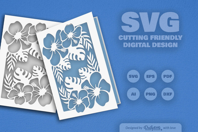 Tropical Floral SVG Bundle for Creative Designs 3 - CraftNest - Digital Crafting and Art