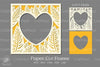Tropical Frame 3D Paper Cut Clipart Bundle