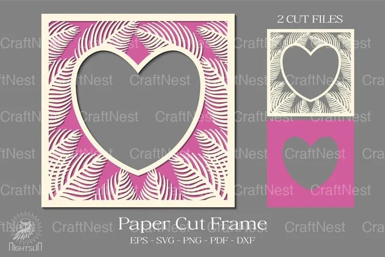 Tropical Frame 3D Shadow Box SVG Bundle - CraftNest - Digital Crafting and Art