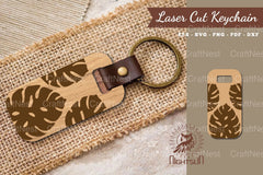 Tropical Leaves Laser Cut Keychain Clipart Bundle - CraftNest - Digital Crafting and Art