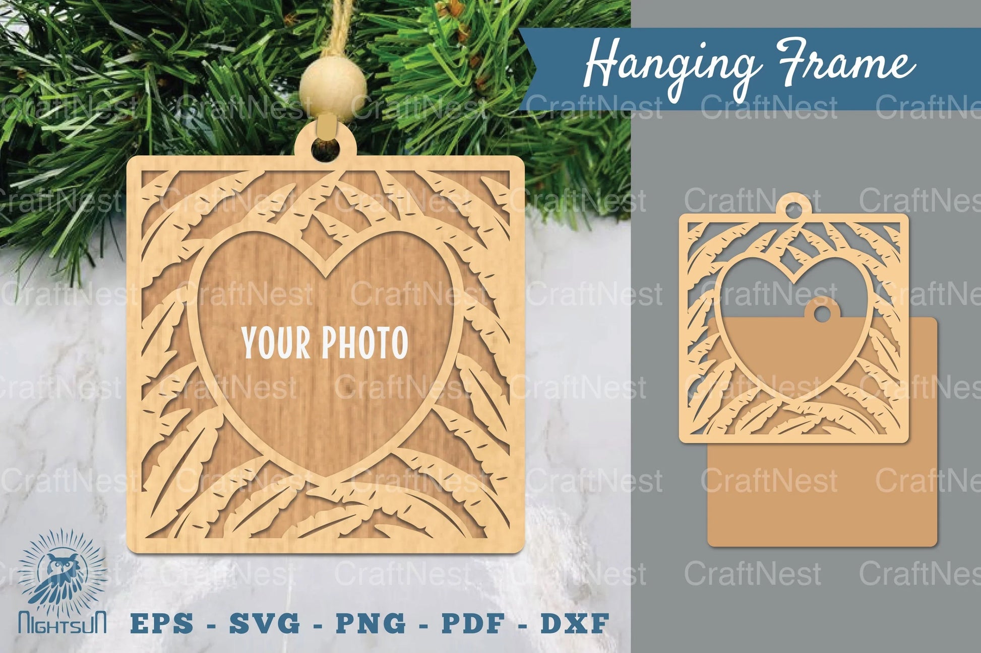 Tropical Leaves Laser Cut Photo Frame Clipart Bundle - CraftNest - Digital Crafting and Art