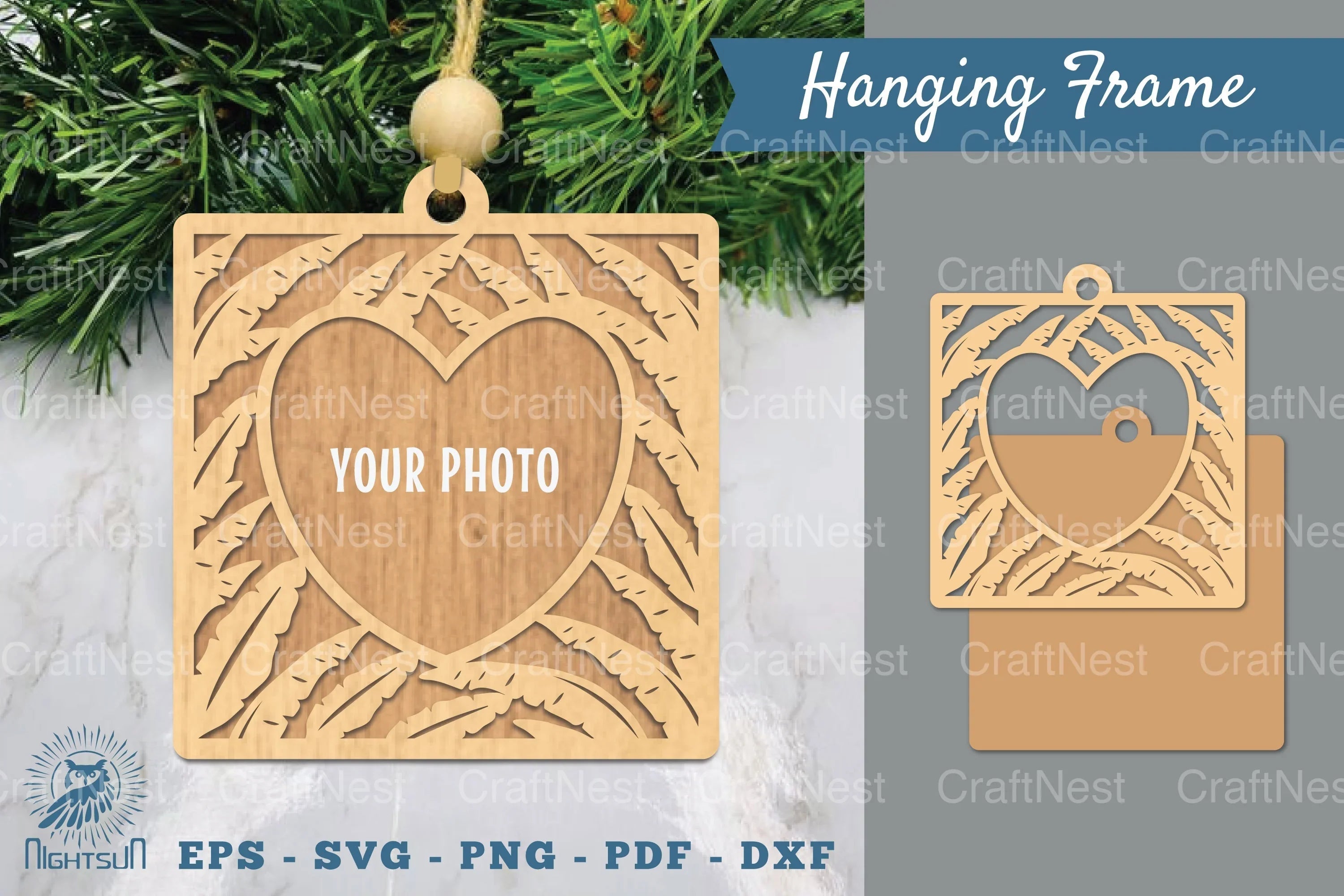 Tropical Leaves Laser Cut Photo Frame Clipart Bundle - CraftNest - Digital Crafting and Art