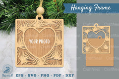 Tropical Leaves Laser Cut Photo Frame SVG Bundle - CraftNest - Digital Crafting and Art