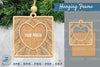Tropical Leaves Laser Cut Photo Frame SVG Bundle