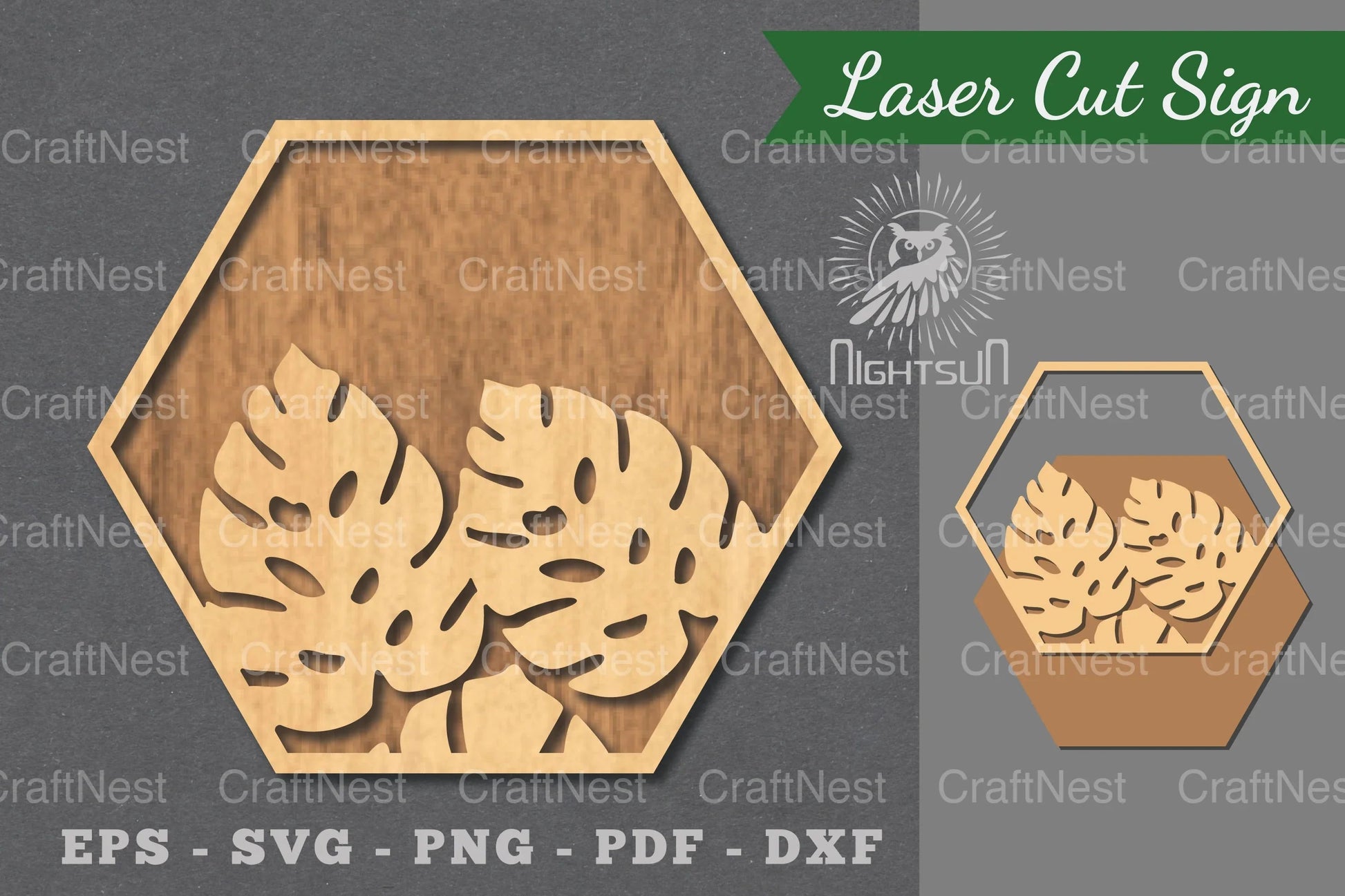 Tropical Leaves Laser Cut Sign Clipart Bundle - CraftNest - Digital Crafting and Art