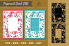 Tropical Leaves Papercut Card Design Bundle