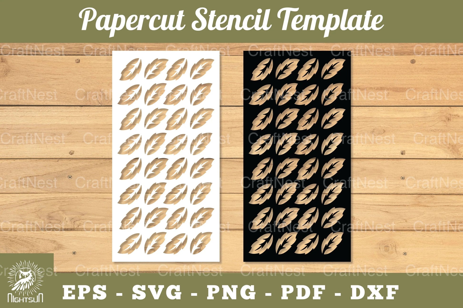 Tropical Leaves Papercut Stencil Clipart Bundle - CraftNest - Digital Crafting and Art
