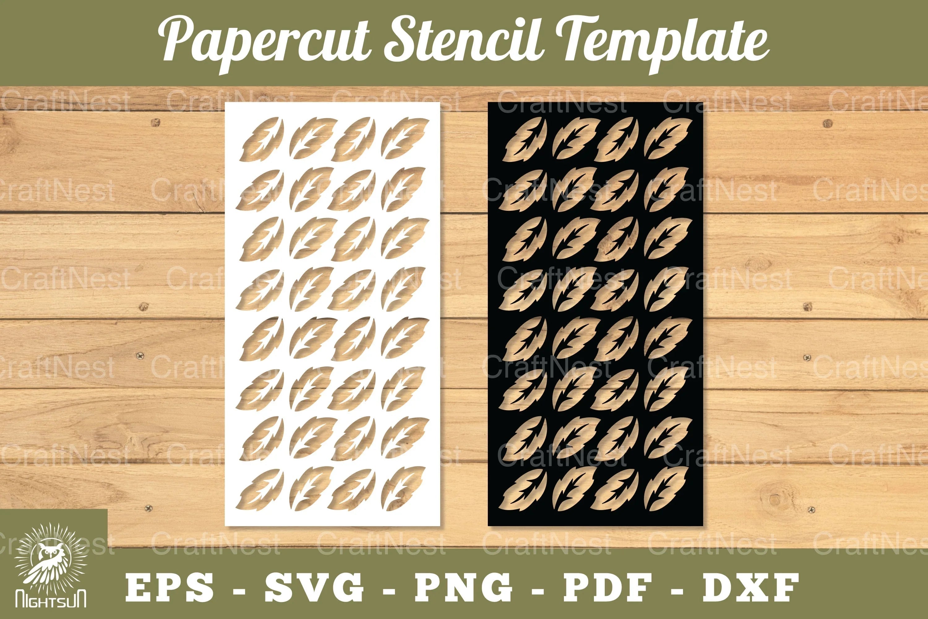 Tropical Leaves Papercut Stencil Clipart Bundle - CraftNest - Digital Crafting and Art
