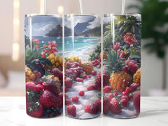 Tropical Fruit 4 Tumbler Wrap - CraftNest - Digital Crafting and Art