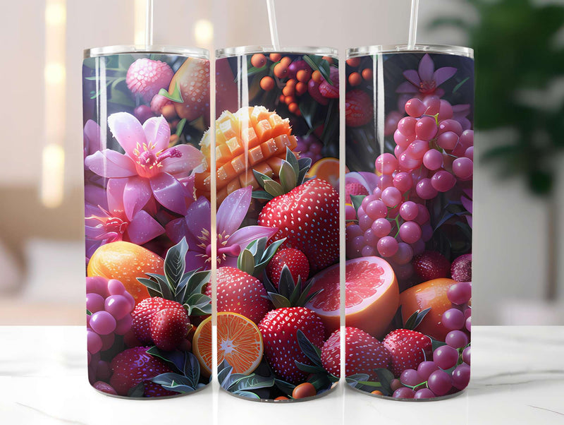 Tropical Fruit 4 Tumbler Wrap - CraftNest - Digital Crafting and Art
