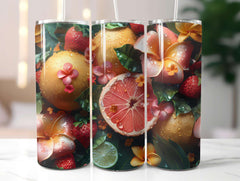 Tropical Fruit 4 Tumbler Wrap - CraftNest - Digital Crafting and Art