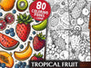 Tropical Fruit Coloring Books