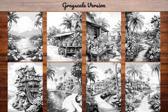 Tropical Spring Coloring Books - CraftNest