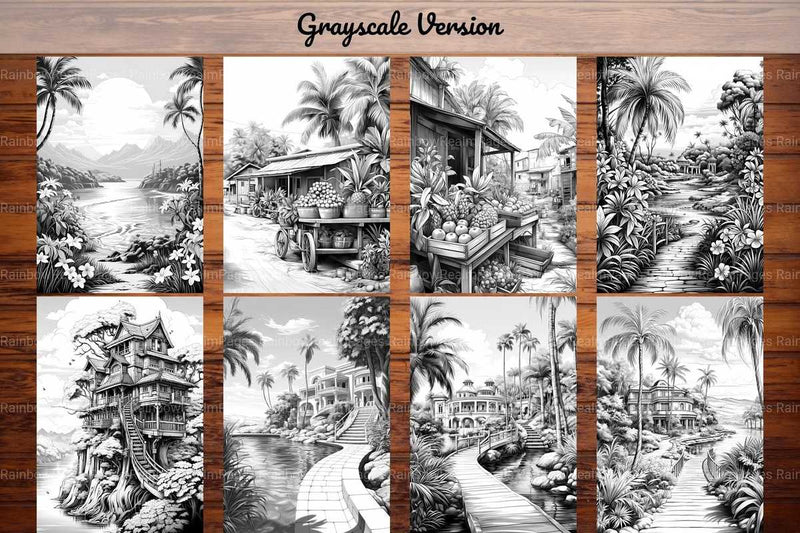 Tropical Spring Coloring Books - CraftNest