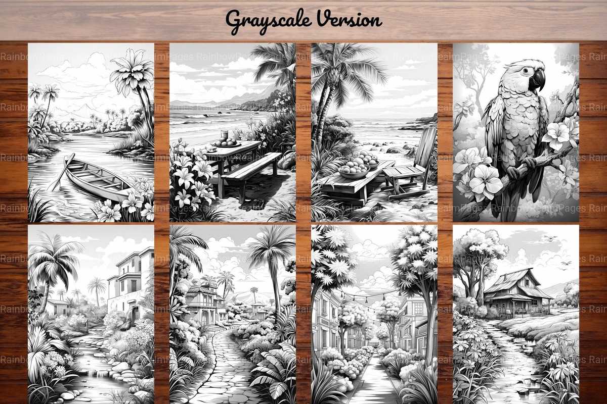 Tropical Spring Coloring Books - CraftNest