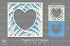 Tropical Frame 3D Layered Paper Cut Clipart Bundle