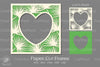 Tropical Frame 3D Light Box Paper Cut Clipart Bundle
