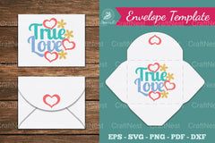 True Love Envelope Template Bundle - CraftNest - Digital Crafting and Art