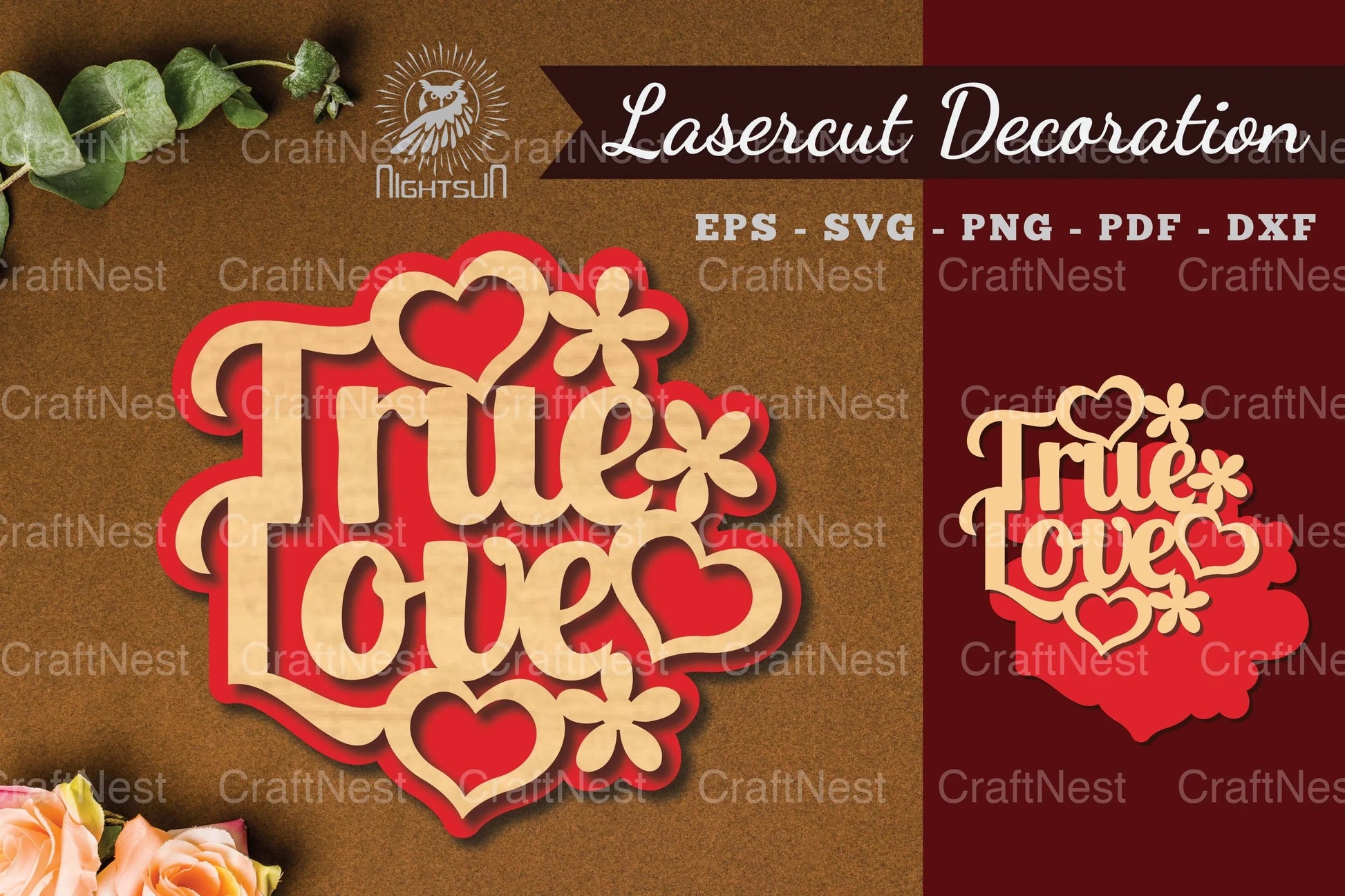 True Love Laser Cut Decoration Clipart Bundle - CraftNest - Digital Crafting and Art