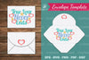 True Love Never Ends Envelope Template Bundle
