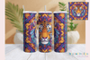 Floral Tiger Tumbler Wrap Bundle