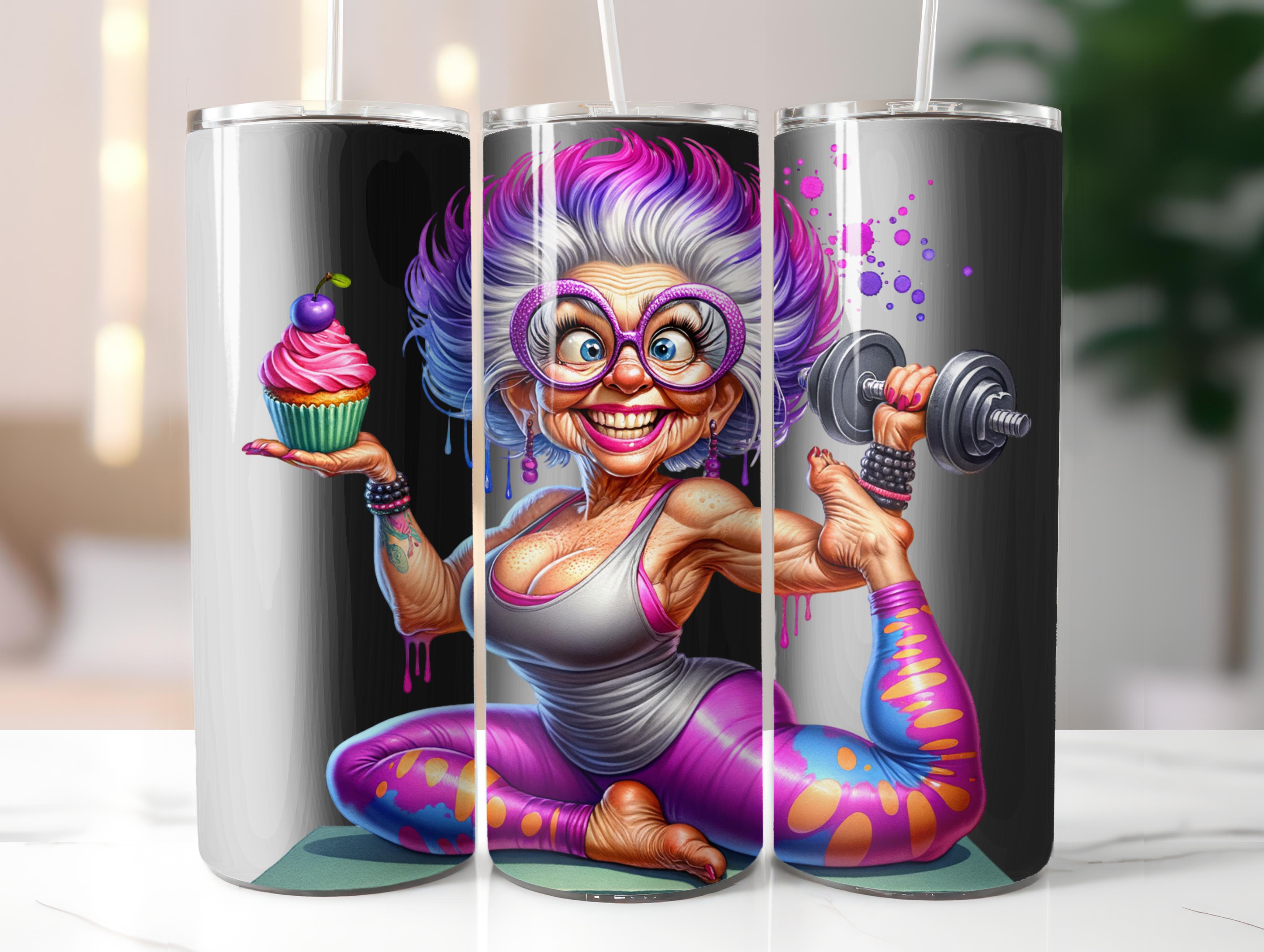 Funny Old Ladies Tumbler Wrap - CraftNest - Digital Crafting and Art