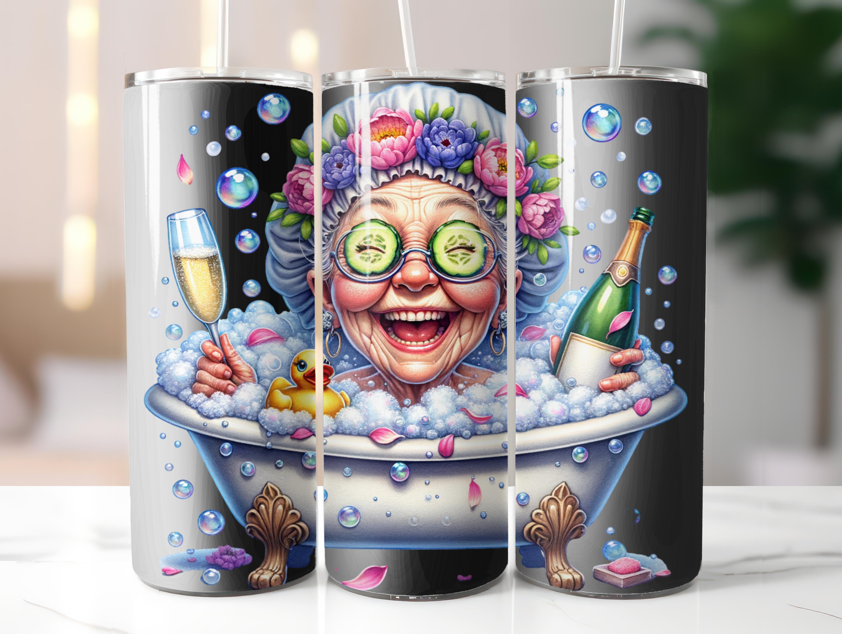 Funny Old Ladies Tumbler Wrap - CraftNest - Digital Crafting and Art